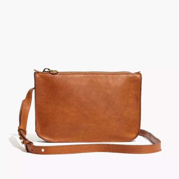 Madewell Handbags - Madewell Small Brown Leather Crossbody Bag
